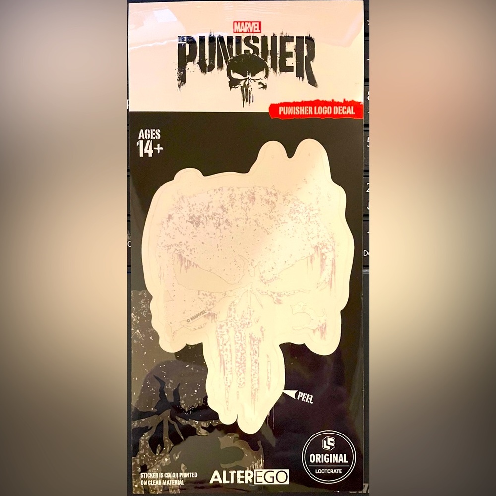 Marvel Punisher Logo Decal from Loot Crate